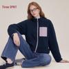 Esprit Women's Color-Block Fleece Zip-Up Cardigan
