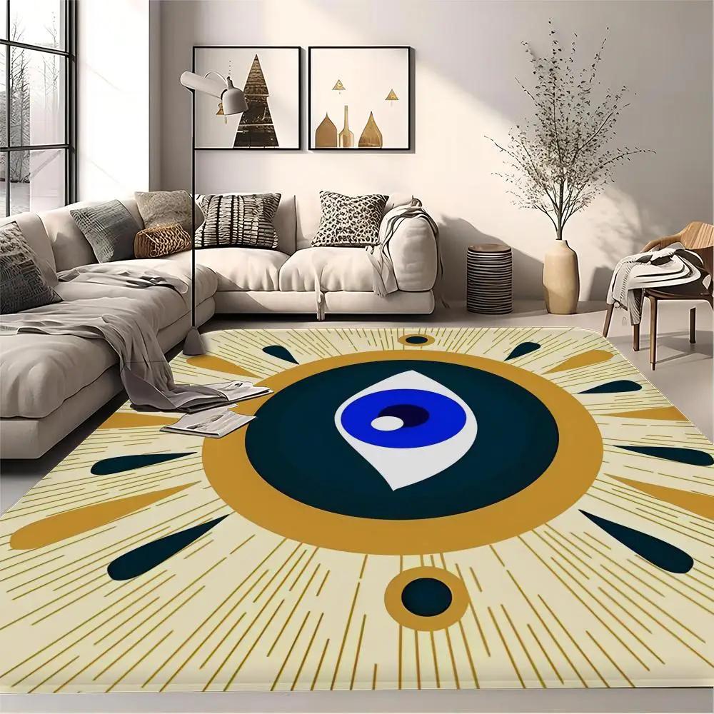 Evil Eye Floor Mat Bath Mat Nordic Style Home Doormat Bathroom-Toilet Mats Bedroom Welcome Doormat 260g Flannel Free Shipping