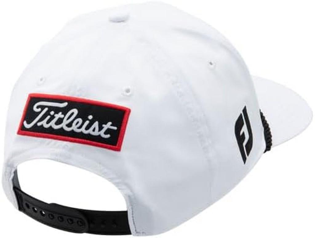 Titleist Tour Rope Cap, Men's, White/Black