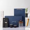 Simple Portable Black Glass Quick-Serve Tea Set