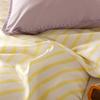 Yellow Stripe Bedding Sets Quilt Cover Bed Flat sheet Pillowcase Full Queen Bed Linen Adult Kids Duvet Covers No Filling