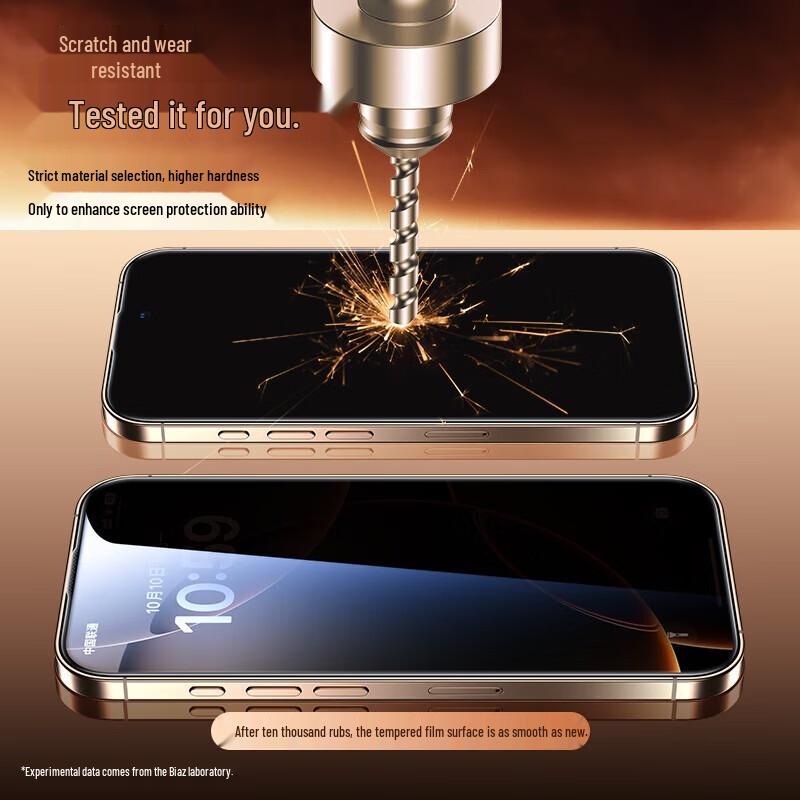 BIAZE iPhone 17 28° Privacy Tempered Glass Screen Protector