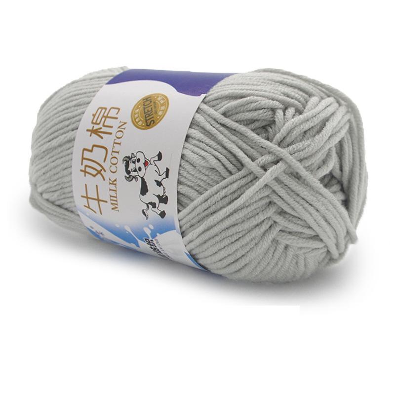 1Pc 50g Crocheting Milk Cotton Yarn Hand Knitting Sweater Blanket Hat Threads Crochet Amigurumi Bag Line 95m