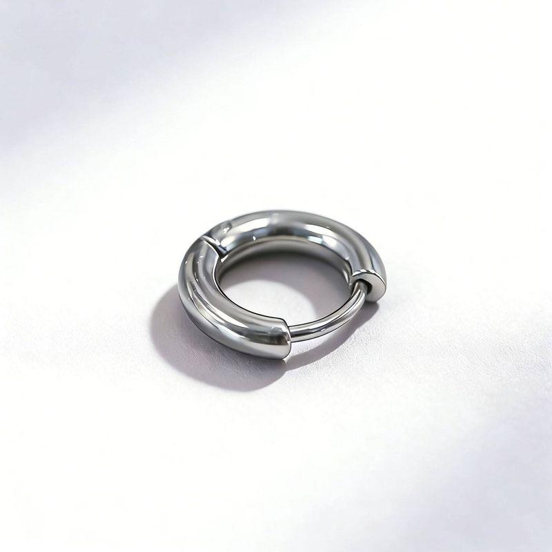 European Hip Hop Hiphop Male Titanium Steel Inscribed Ear Ring