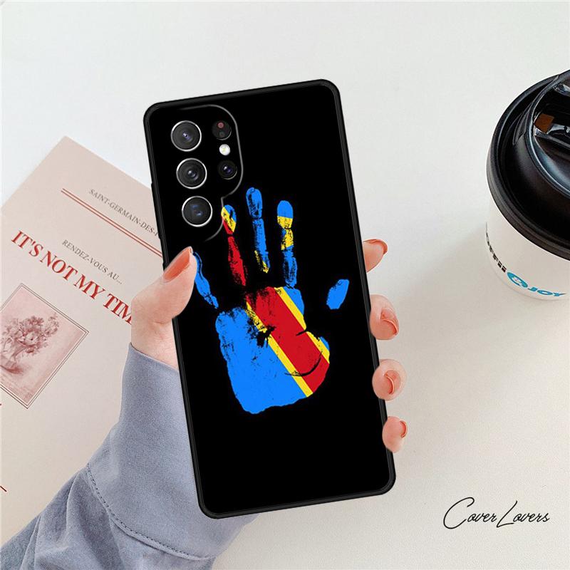 Democratic Republic of Congo Flag phone case For Samsung Galaxy S24 S25 S23 S22 Ultra Note 10 20 Plus S20 S21 FE Cover
