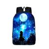 Trendy Youthful Colorful Galaxy Space Cat Dog Animal School Bags Notebook Backpacks 3D Printed Oxford Waterproof Travel Bags