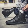 Men Fashion Genuine Leather Boots Men Lace Up White Shoes Brand Ankle Sneakers Cow Leather Luxury Boots Comfortable Mens Shoes