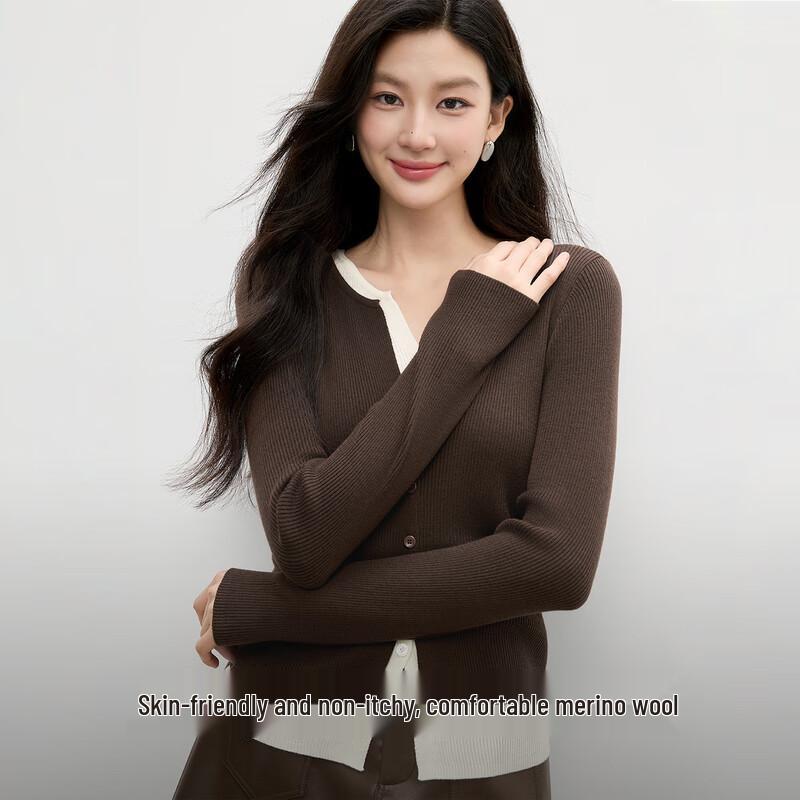 

Elegant Faux Two-Piece V-Neck Knit Top S