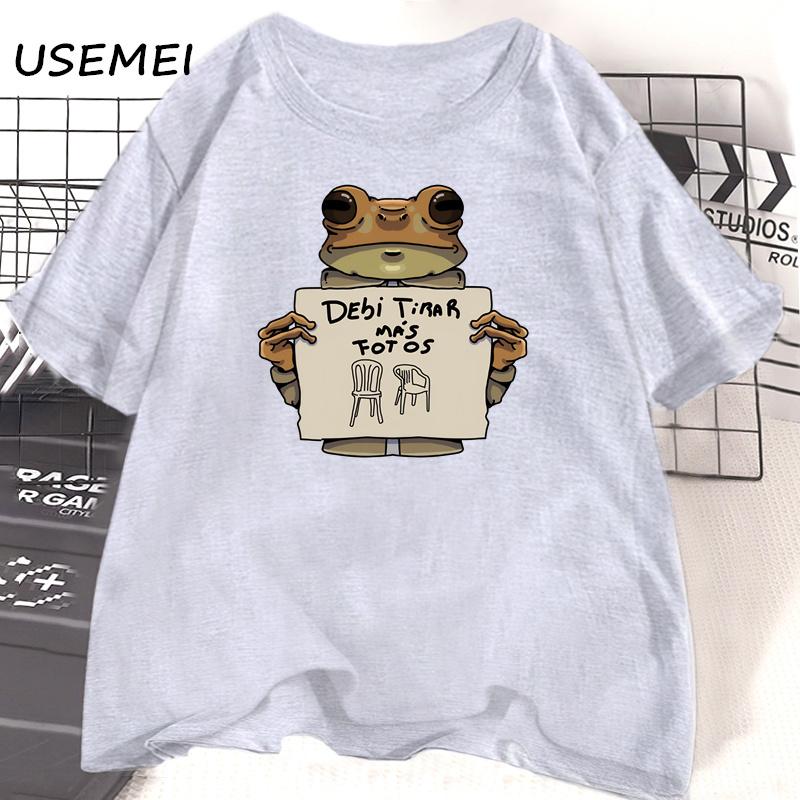 Funny Frog Dtmf Tshirt Causal Debi Tirar Mas Fotos Printed Tshirt Cotton Short Sleeve O Neck Tee Shirt Male Clothing Streetwear