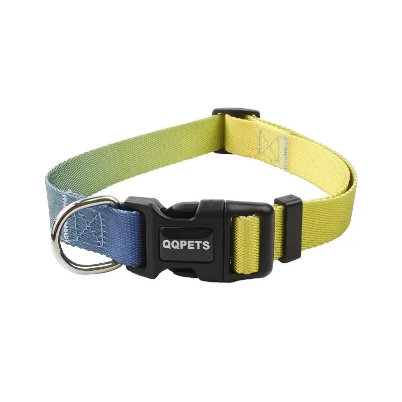 Personalized Cat Collar Adjustable Leather Nylon Pet Cats Necklace Custom Puppy Kitten Name Collars Anti-lost Cat Accessories