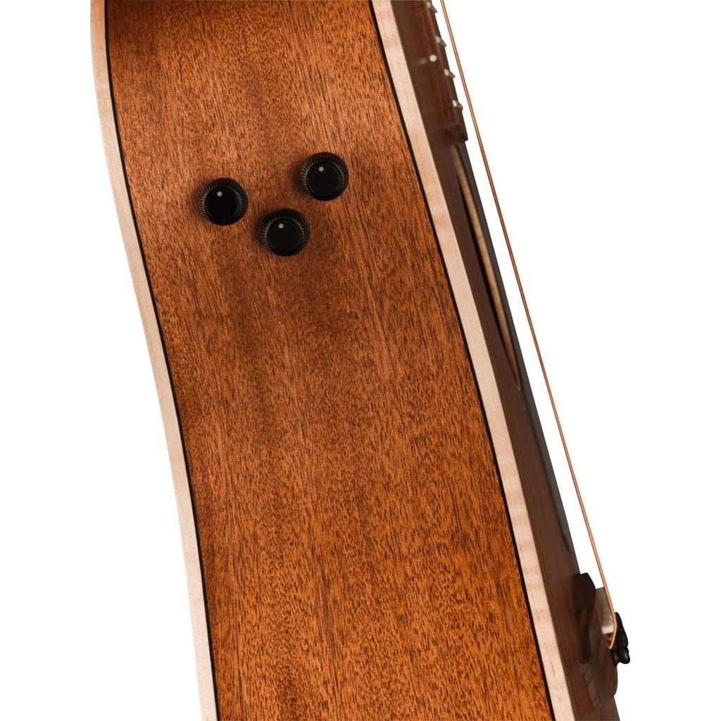 Fender Redondo Special Electric Acoustic Pau Ferro Black Natural with Soft Case Guitar, Fingerboard, Pickguard,