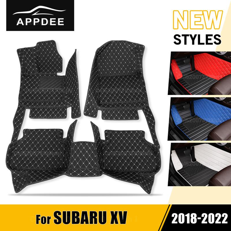 Car Floor Mats For SUBARU XV 2018      Auto Foot Pads Automobile Carpet Cover Interior Accessories