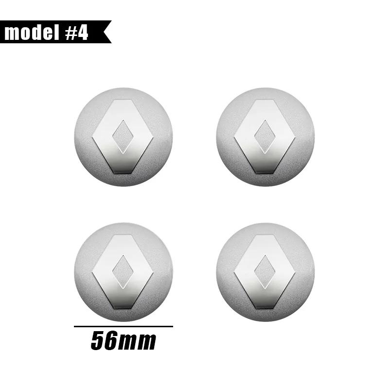 For Renault 2026 New Hub Caps 4Pcs 56mm 60mm 65mm Car Styling Wheel Center Hub Cap Badge Emblem Sticker For Renault Megane 2 Dus