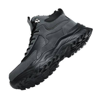 Jinjiang Men's Shoes 2024 Snow Cotton Boots Men's Winter Large Size Velvet Thickened Outdoor Sports Large Cotton Shoes