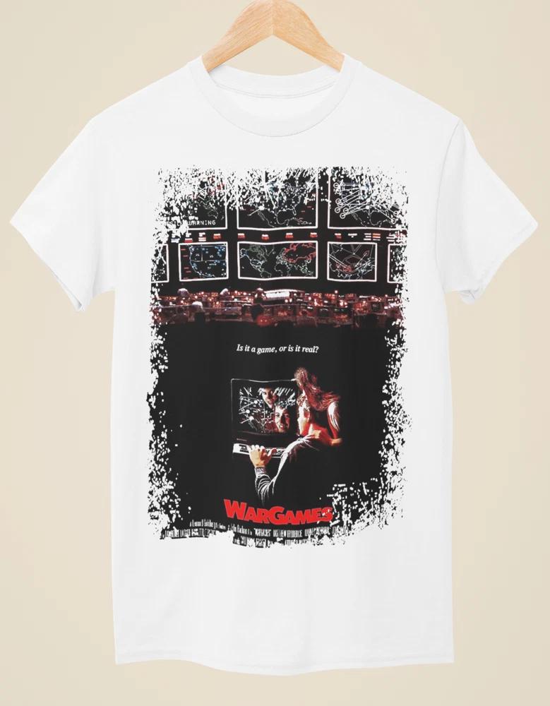 Wargames (1983) Movie Poster Inspired Unisex White TShirt S