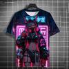 Cartoon Sexy Girl Pattern T-Shirts 3D Print Men Women Round Neck Short Sleev
