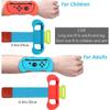 Game Wrist Bands for Nintendo Switch Controller Game Just Dance 2020/2019, Joy-Cons Left and Right  Adjustable Elastic Wrist Bands Cuff Two Size