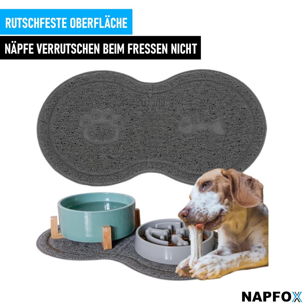 NAPFOX Napfunterlage Futtermatte Matte Wasserdicht Rutschfest