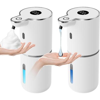 Automatic Soap Dispenser, Non-contact Liquid and Foam Soap Dispenser, USB Rechargeable, 6-level Adjustable Volume Control, 12.8oz/380m