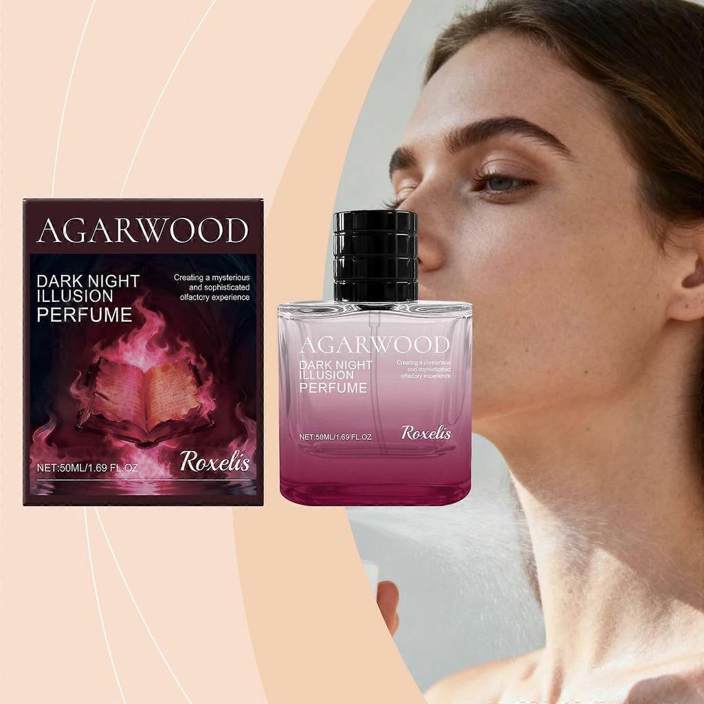 Roxelis Night Phantom Agarwood Perfume  Light And Elegant Fragrance, Fresh And Natural Scent, Long-Lasting Charm, Portable Niche Perfume