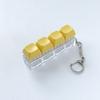 Anxiety Relief Finger Toy 3/4-Keys Keyboard Fidget Toy Stress Push Button Mini Keychain Clicker Keychain Pocket Size Mechanical Office Buster