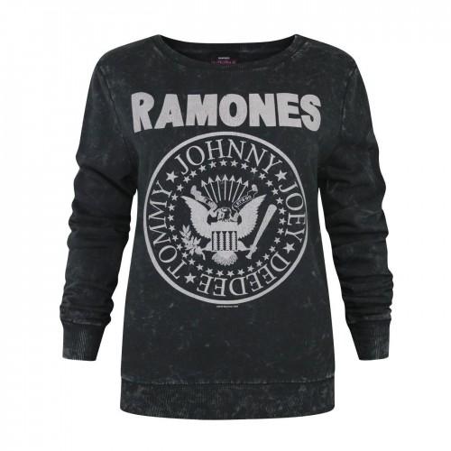Amplified Felpa con logo Ramones Macrame da donna