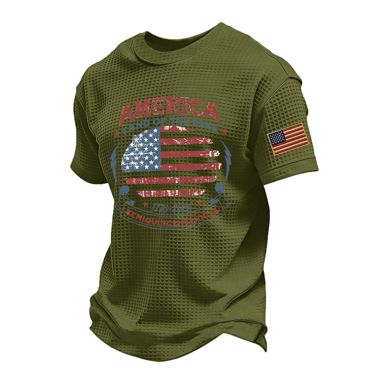 

Men s Casual Round Neck Lightweight Breathable Short-Sleeve Top L армия зеленый