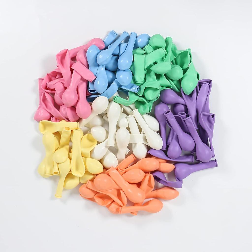 5inch 100/105pcs Multicolored Balloon Set,Suitable for Weddings,Birthdays,Themed Parties,Bridal Shower Parties,Family Gatherings