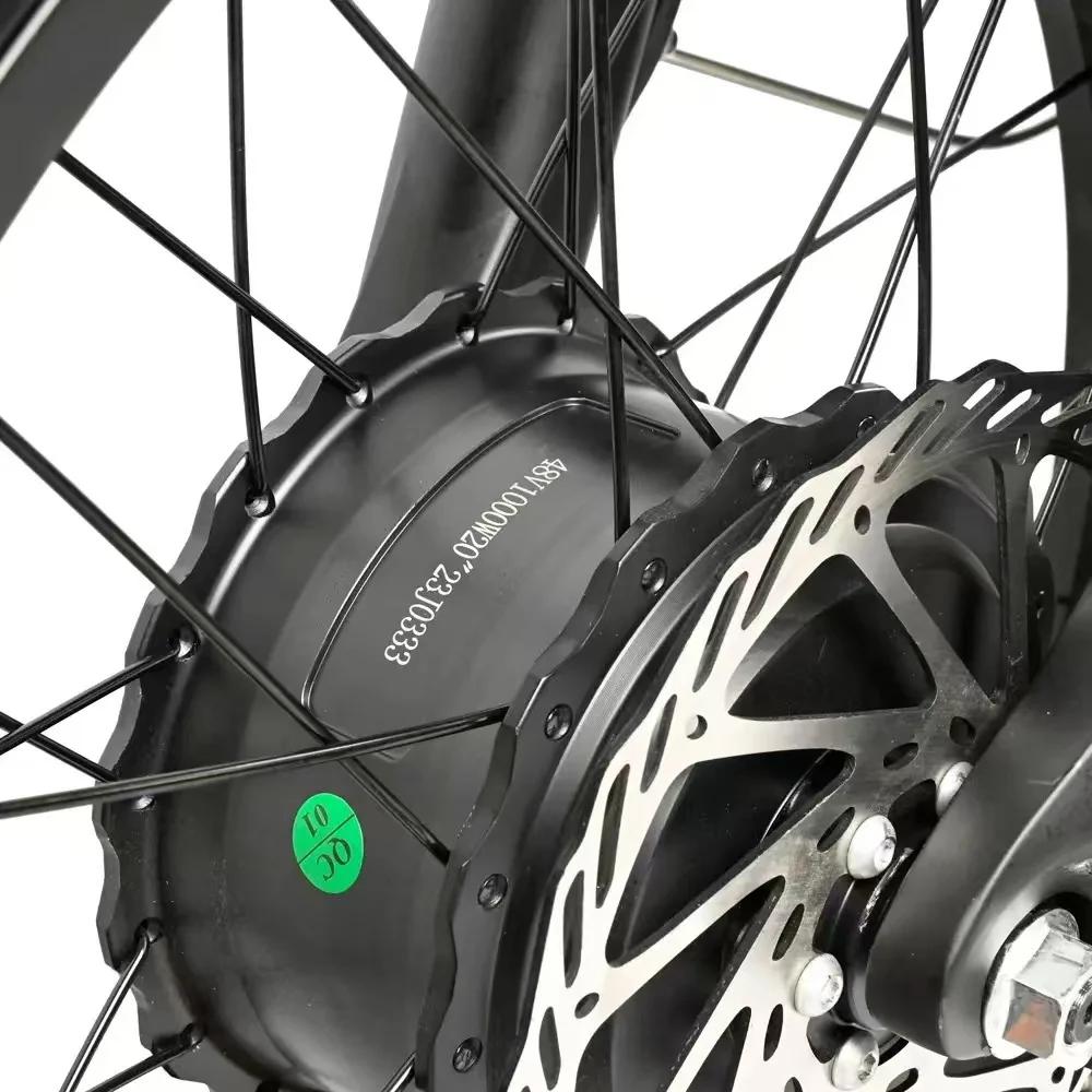 BAOLUJIE DP2033 Electric Bicycle 2000W Dual Motor 48V30AH Lithium Battery 20*4 Inch Fat Tire Mountain Electric Bike