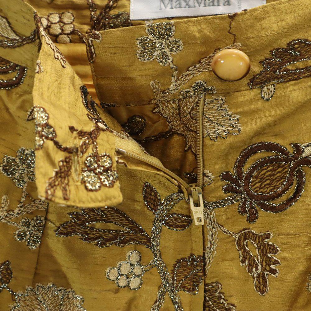 MAX MARA Made in Italy Silk Blend Overall handle Short sleeve Old vintage Skirt suit Setup Women Used