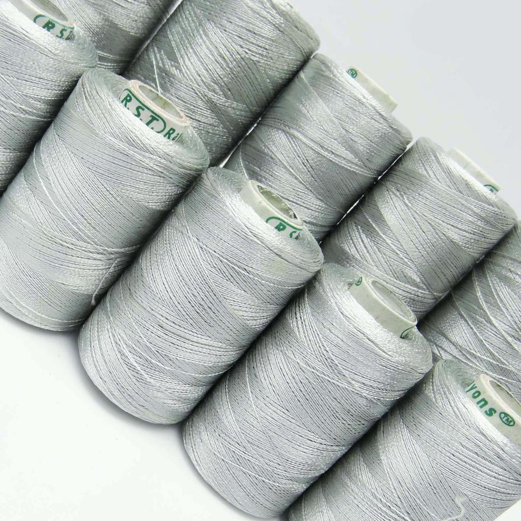 Aqua Blue Spool Overlocking Hand Machine Polyester Cones Serger 400 Mtr