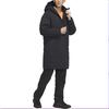 Adidas 800 Fill Solid Color Hooded Zipper Waterproof Breathable Mid-Length Fitted Jacket Men Jacket Black IL8997