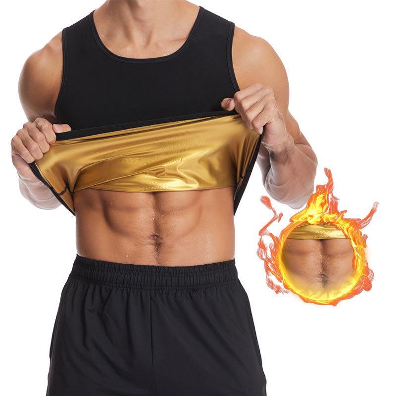 Мужской фитнес-жилет-майка для сауны, отводящий пот M