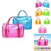 Stylish Waterproof Outdoor Swimming Bag Trendy Fitness Toiletry Bag Perfect Jelly Beach Storage