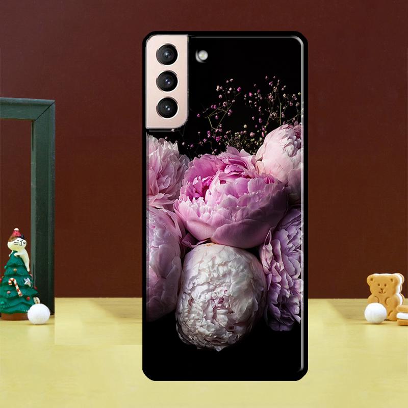 Peonies Beautiful Flower Fundas For Samsung Galaxy S23 S20 FE S21 FE S22 Ultra Note 20 S10e S8 S9 S10 Note 10 Plus Case