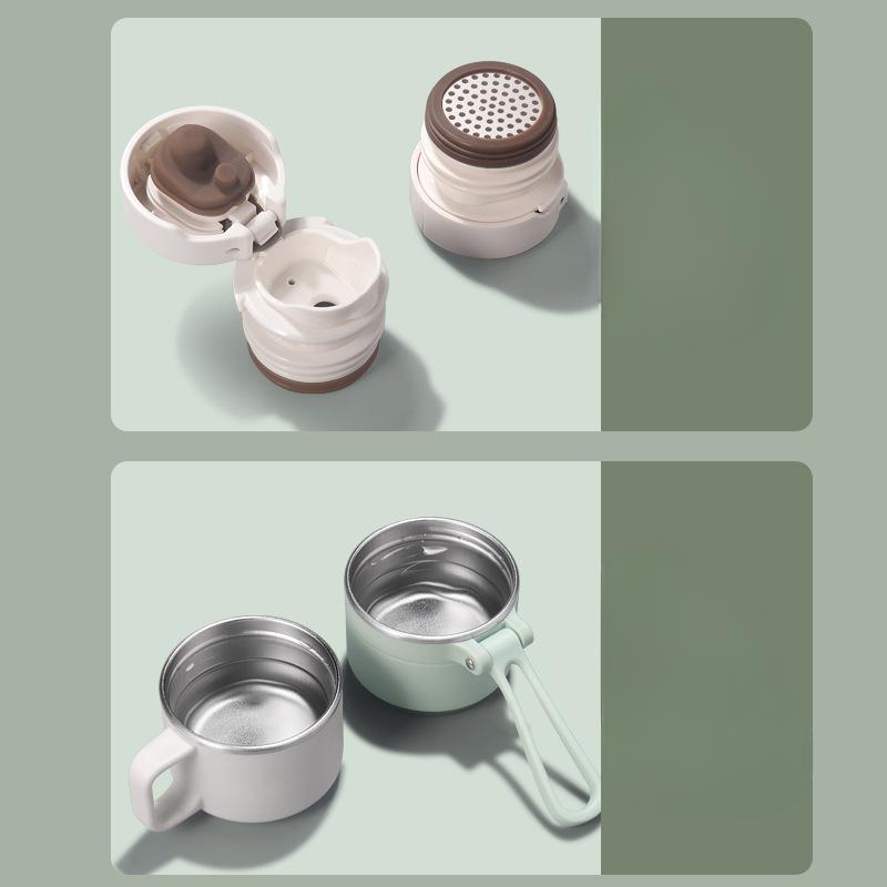 Large-capacity Thermos Flask Drinking Cup for Men Womens High-looking Vacuum Simple Steel Water Drinking Cup Kettle Durable Durable