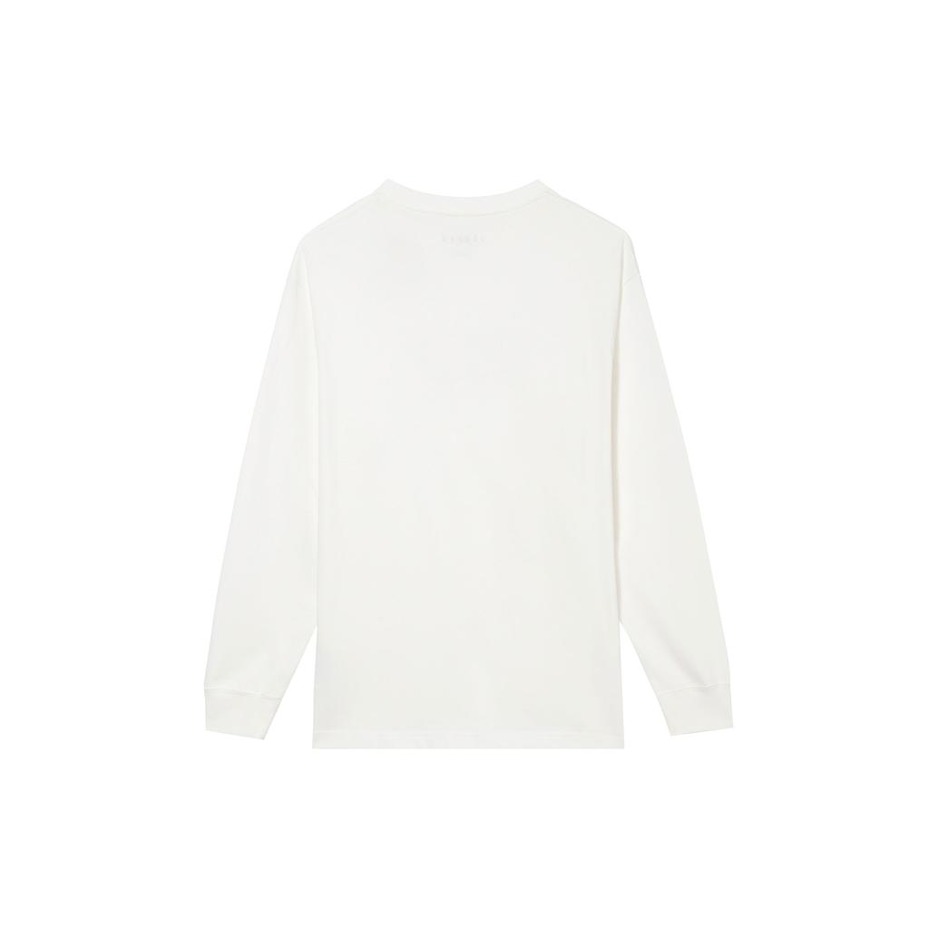 Jordan Wordmark Series Solid Color Comfortable Crew Neck Long Sleeve T-Shirt Men Tops Sail Legendary-Light-Brown FZ9753-133