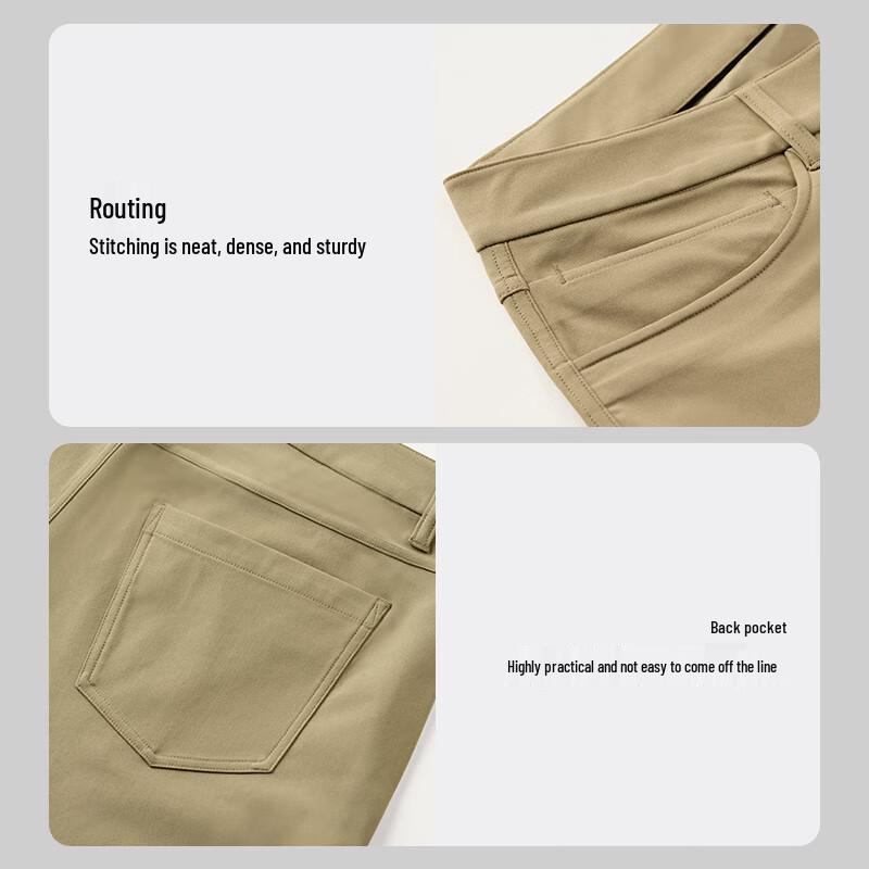 One's Member Men's Four-Way Stretch Anti-Wrinkle Straight-Leg Casual Pants