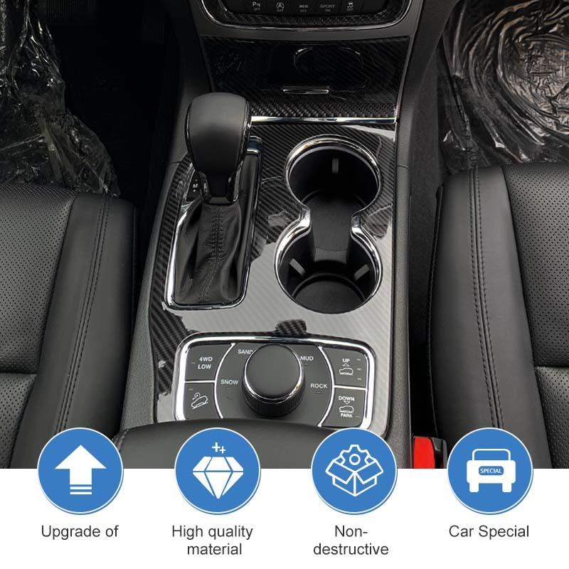 ABS Dekorativní panel na volantu Dekorace Kryt Nálepka Vhodné pro Jeep Grand Cherokee 2016-2021 Doplňky interiéru