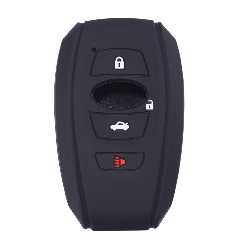 Key Fob Cover Silicone Rubber Case for Subaru BRZ STI Legacy Forester Crosstrek Impreza WRX Ascent Outback Remote Control