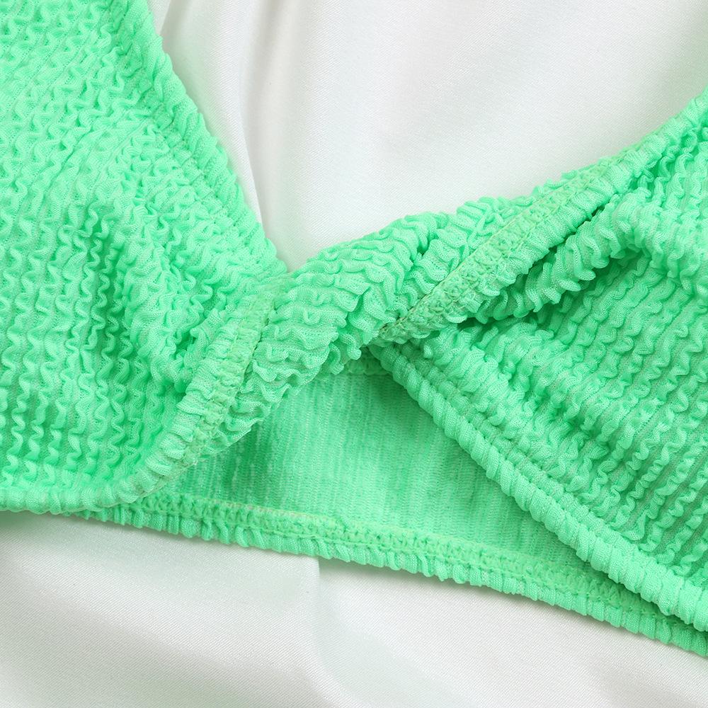 High-Waisted Special Fabric Fashion Bikini Swimsuit for Women