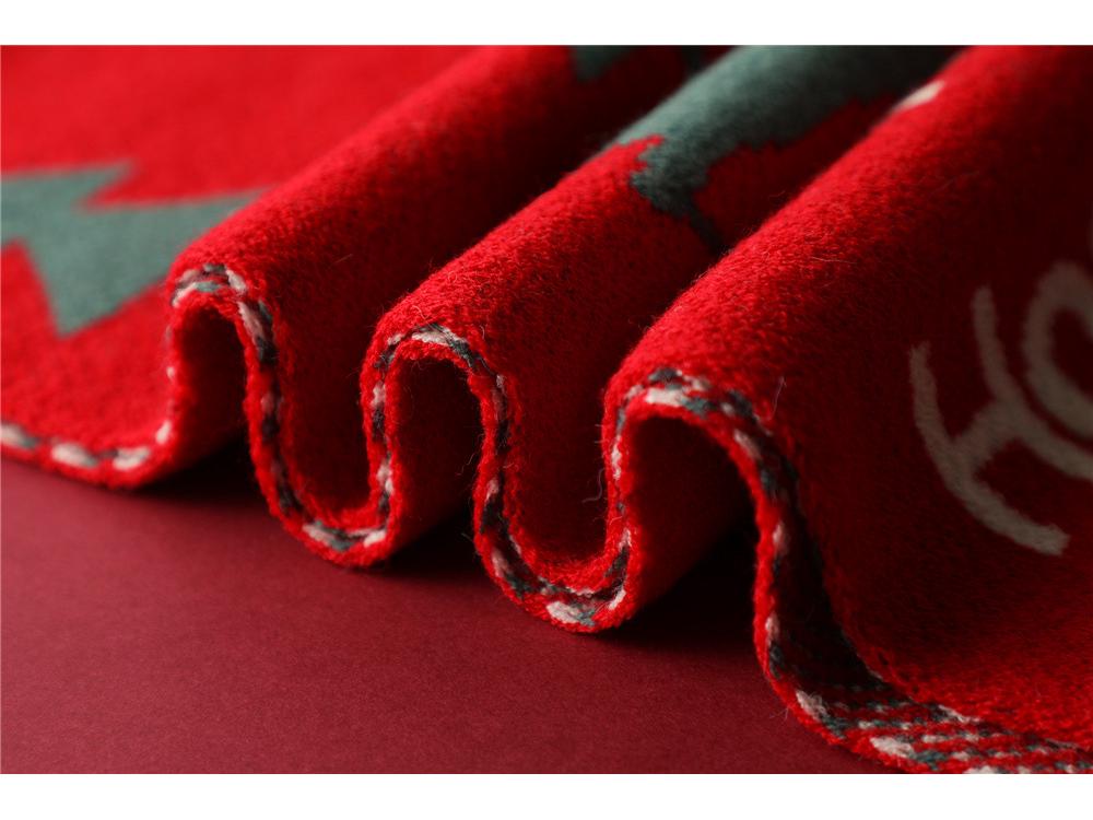 Czerwony szalik Świętego Mikołaja dla kobiet - Wszechstronny, ciepły i uroczy prezent świąteczny