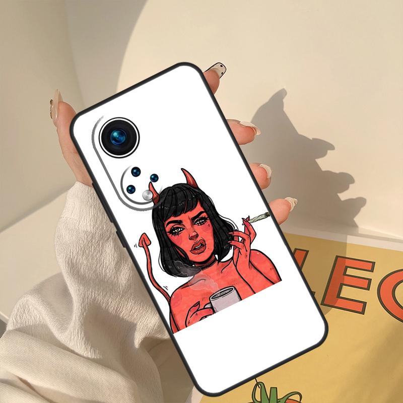Devil Woman Case For Honor Magic 7 Lite 5 6 8 Pro Cover For Honor 200 400 50 70 90 X8a X8b X9a X9b X9c