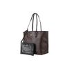 Coach PVC Combo Bag , Tote Bag , Shopping Bag , Shoulder Bag Large Women's Black Brown Monogram (Unisex) Shoulder Bags 36658 IMAA8
