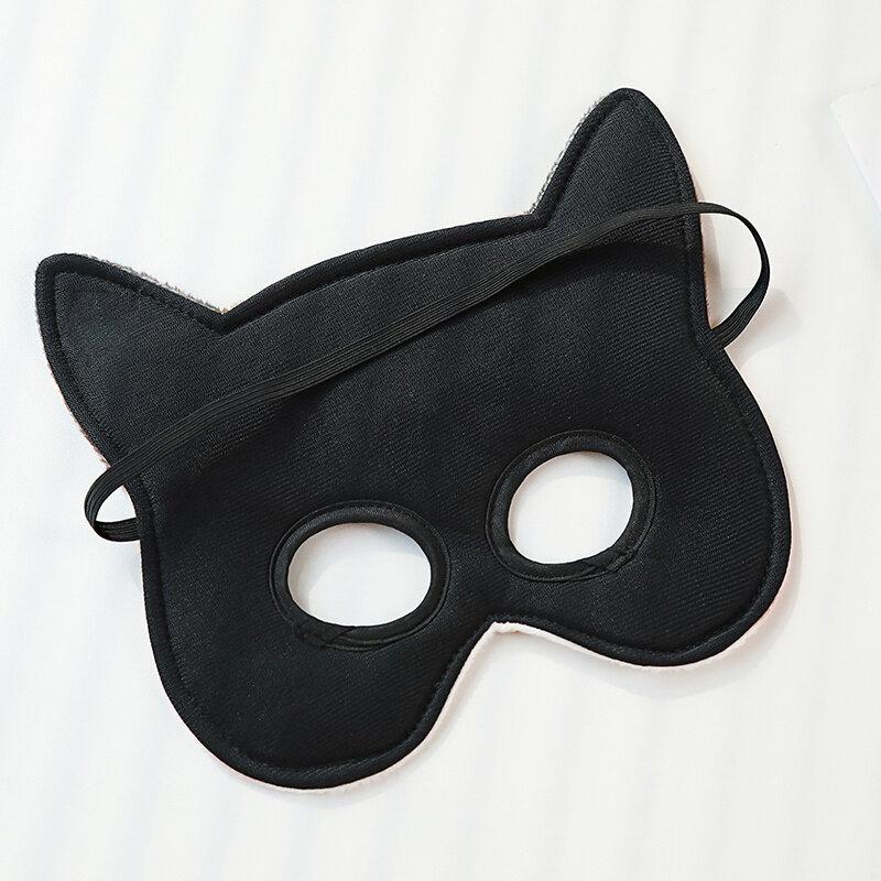 Amazon Hot Sale 3D Eagle Cat Animal Facial Plush Mask Creative Tiger Leopard Plush Animal Sleeping Eye Masks for Kids Party