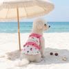 Fashion Cartoon Print Pet Swimsuit Soft Thin Breathable Pet Princess Dresses Comfortable Dog Bikini Vest Daily Wear