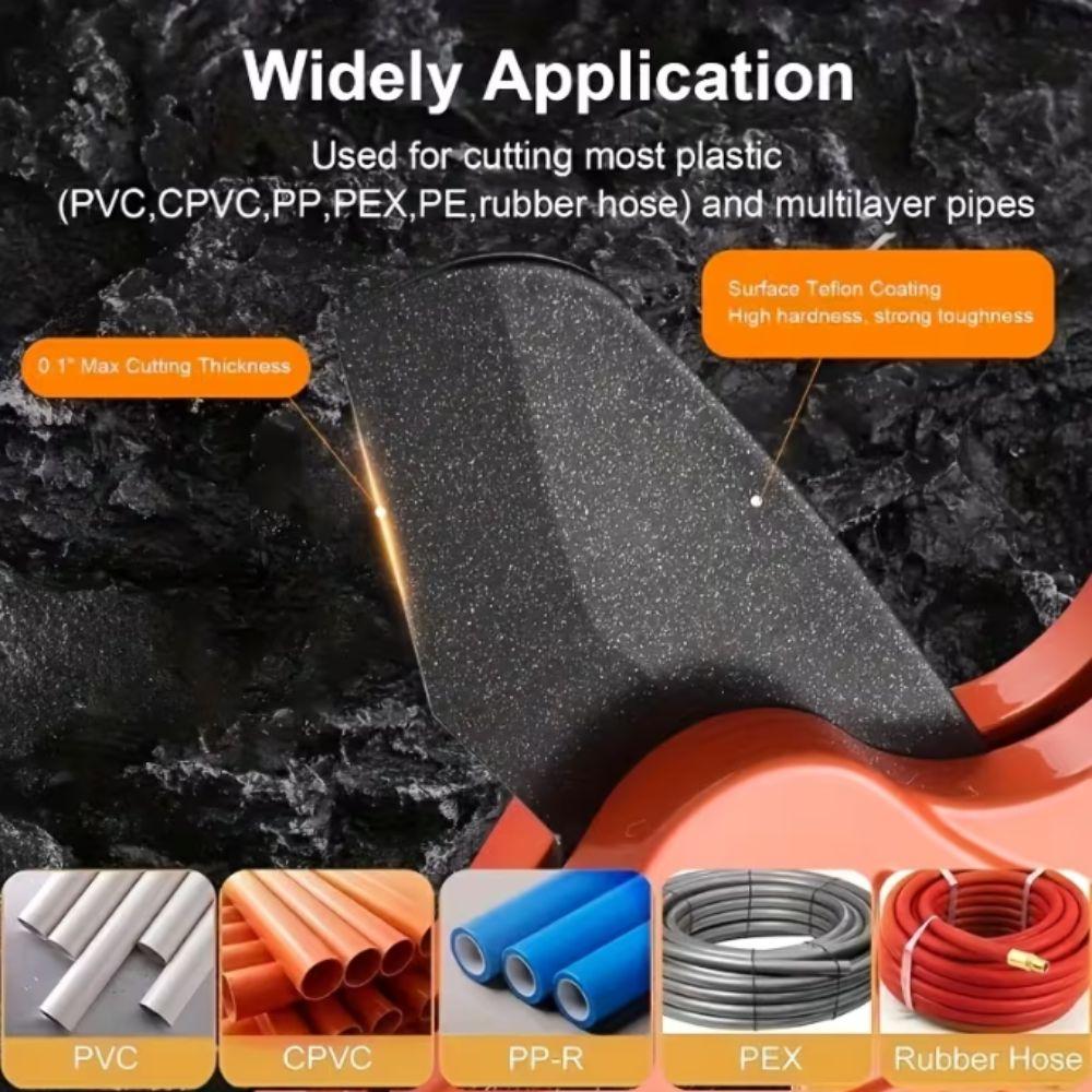 Precision Cut Pipe Cutter Easy Grip Multi-Functional Shears PPR Pipe Cutter Plumbing Applications