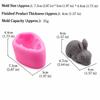 Non Stick Surface 3D Rabbit Mold Easy Release Baking Mold Reusable Candle Mold  Candle Soap Craft