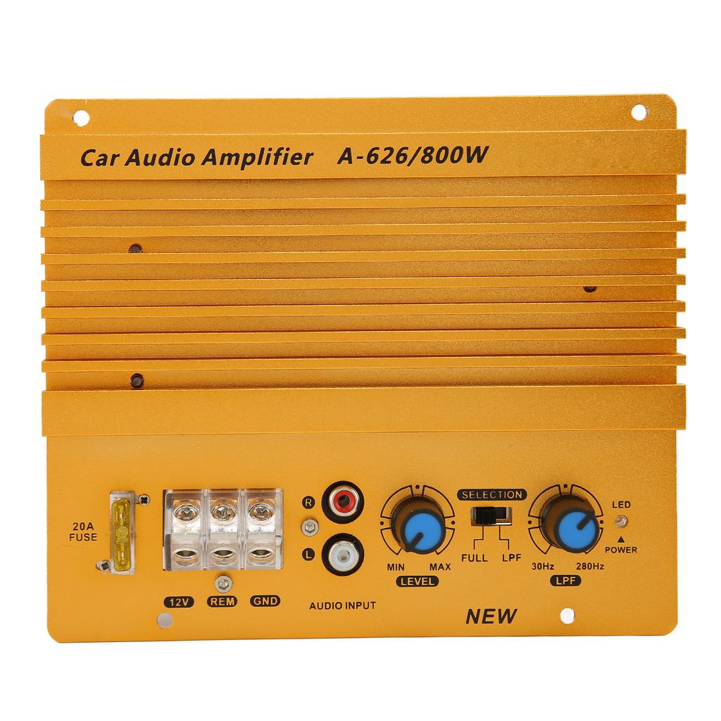 12V 800W Car High Power Amplifier Precise Heat Dissipation Stereo Amplifier for Vehicle
