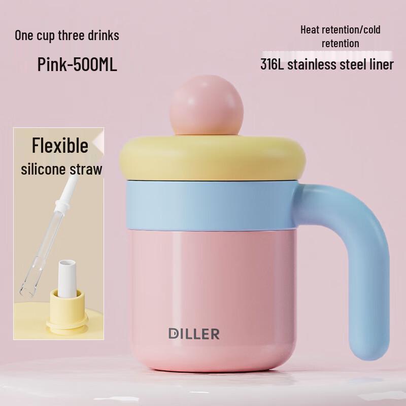 

Diller 500ml Insulated Coffee Mug with Handle